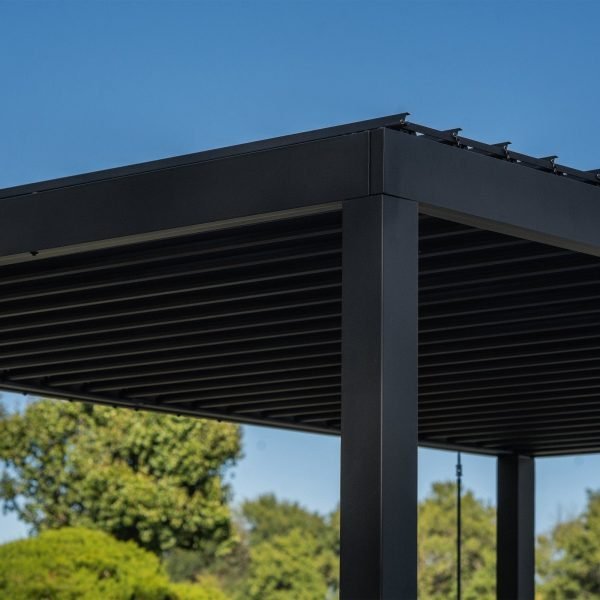 14×10 Sarasota Steel Louvered Pergola thumbnail 7