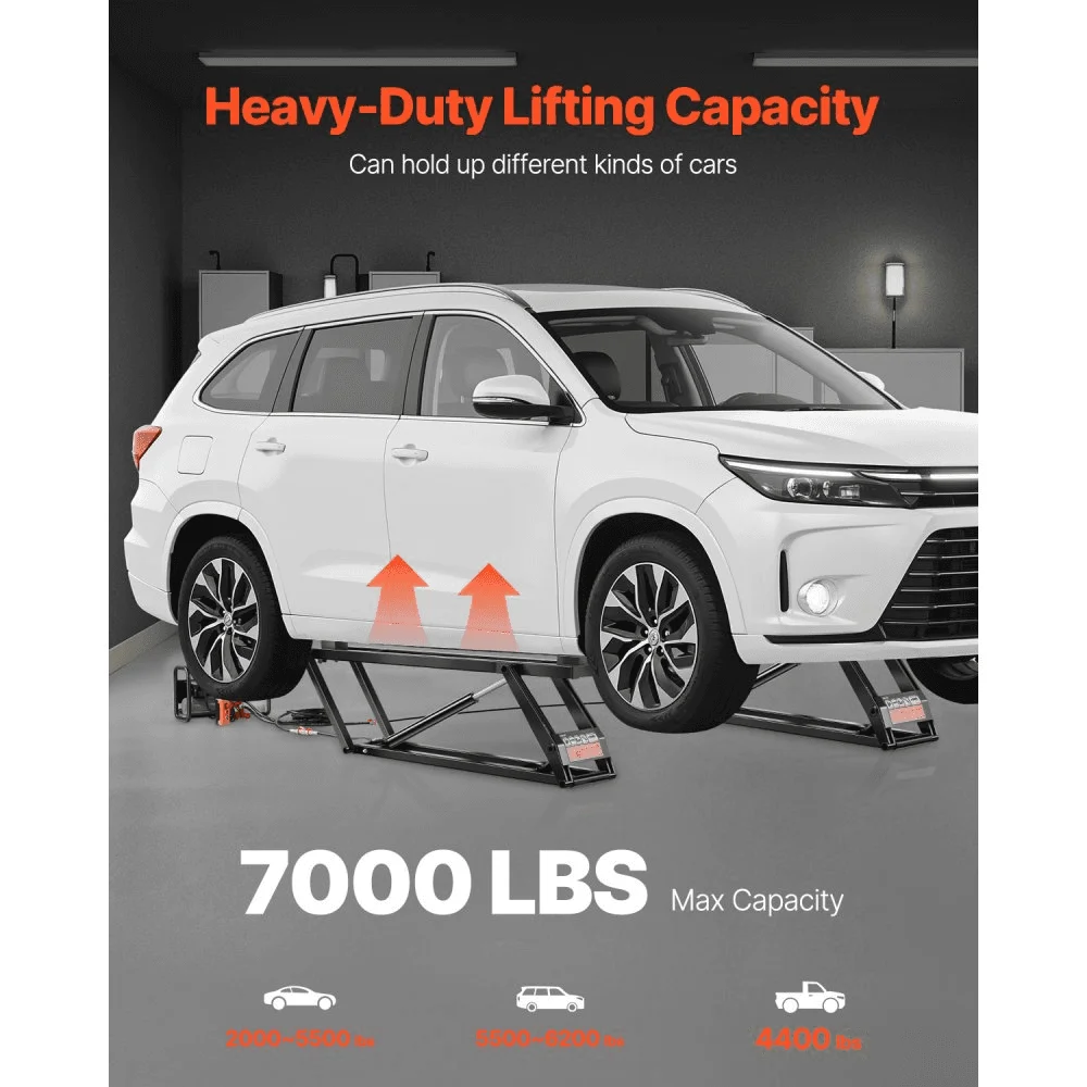 7000 lbs Car Lift Adjustable Car Lifts with Remote Control for Home thumbnail 4