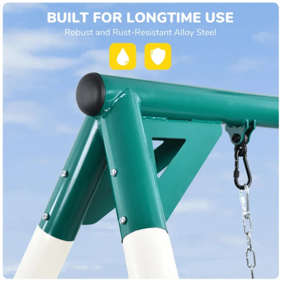 9.5′ Heavy-Duty Outdoor Porch Swing Set thumbnail 3