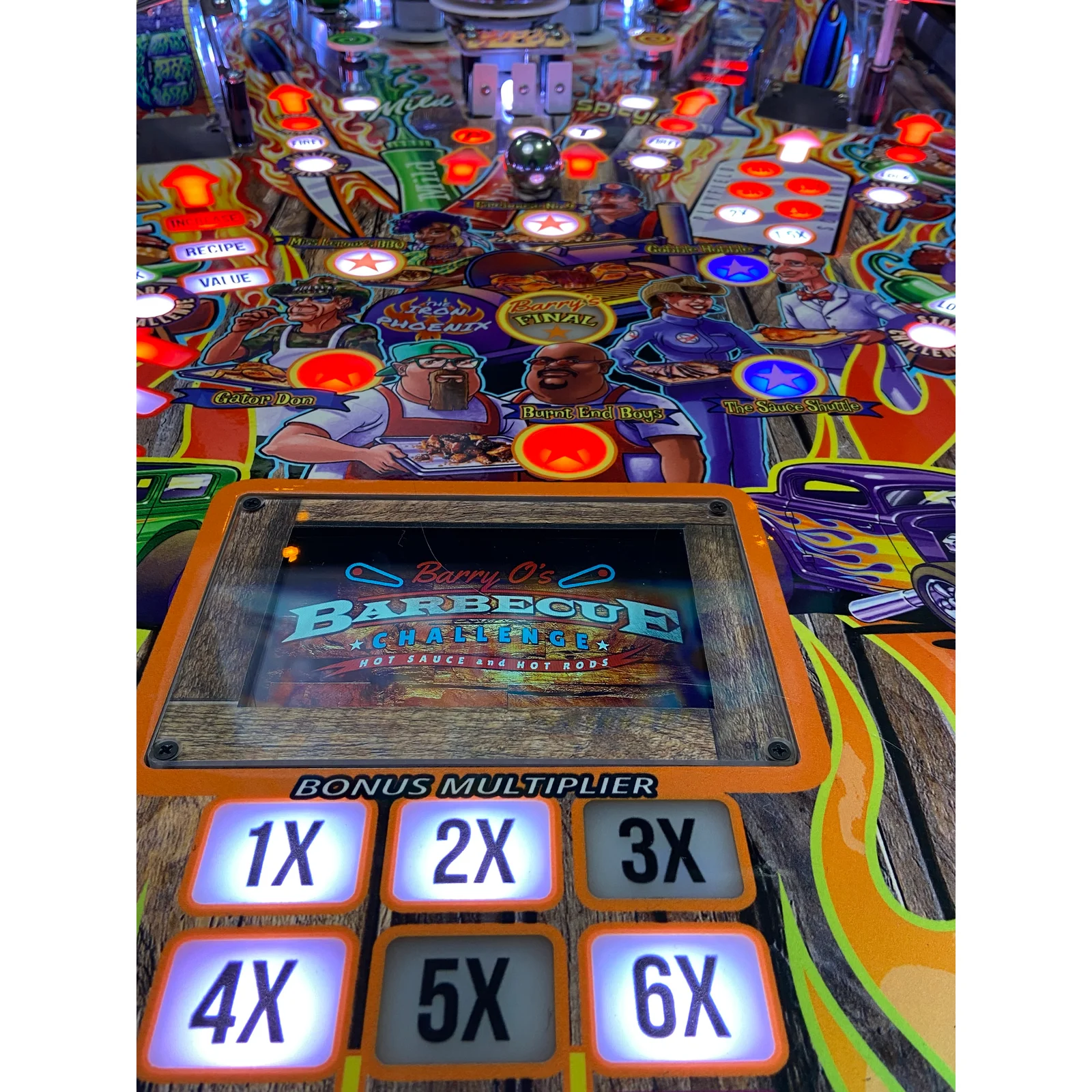 American Pinball Barry O’s BBQ Challenge Classic Pinball Machine thumbnail 4