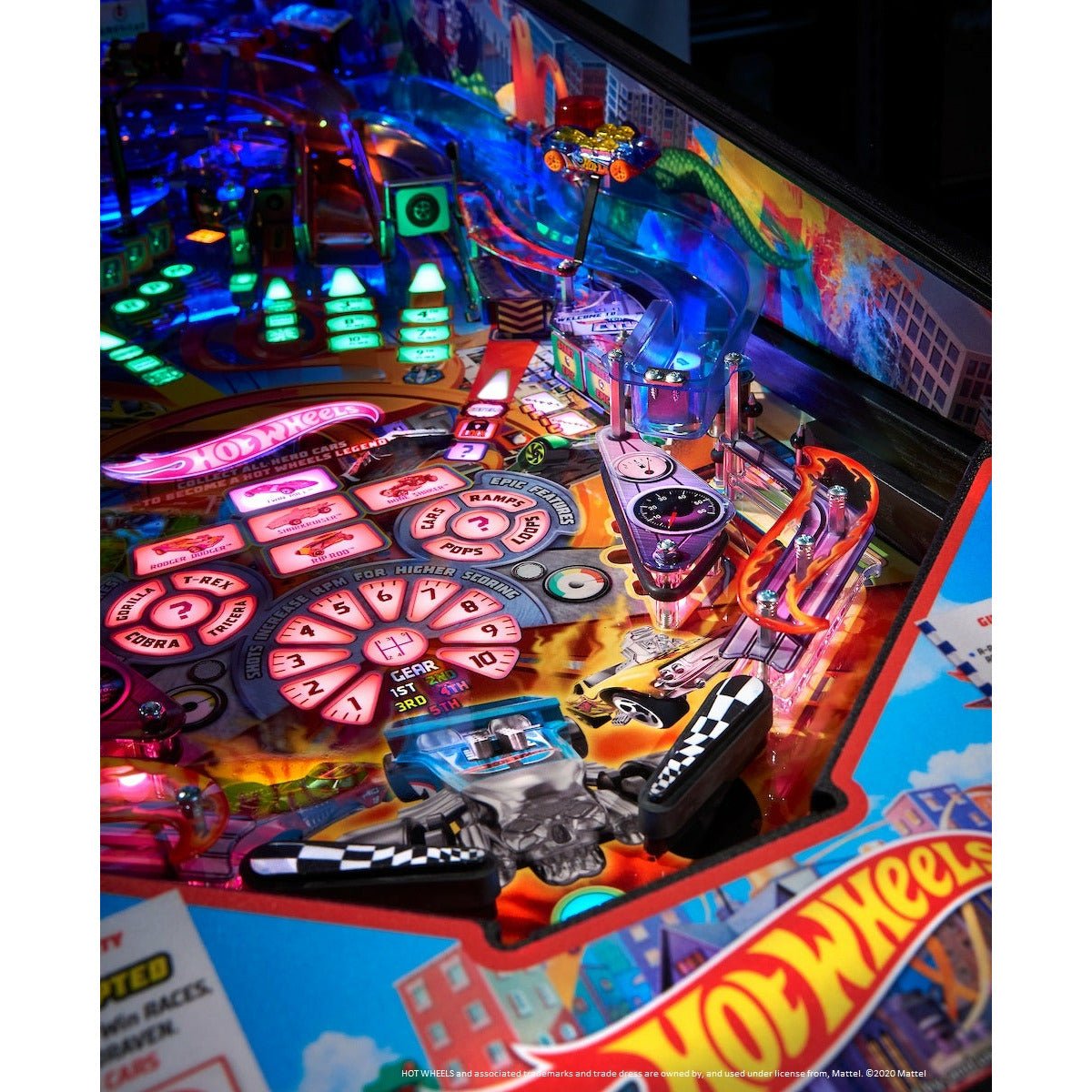 American Pinball Hot Wheels Classic Pinball Machine thumbnail 5
