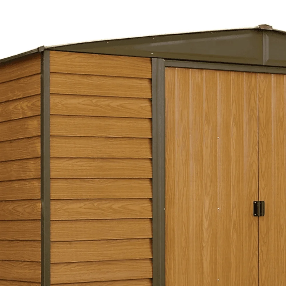 Arrow 10 ft. x 8 ft. Woodridge Shed – Durable Metal Storage with Woodgrain Finish thumbnail 5