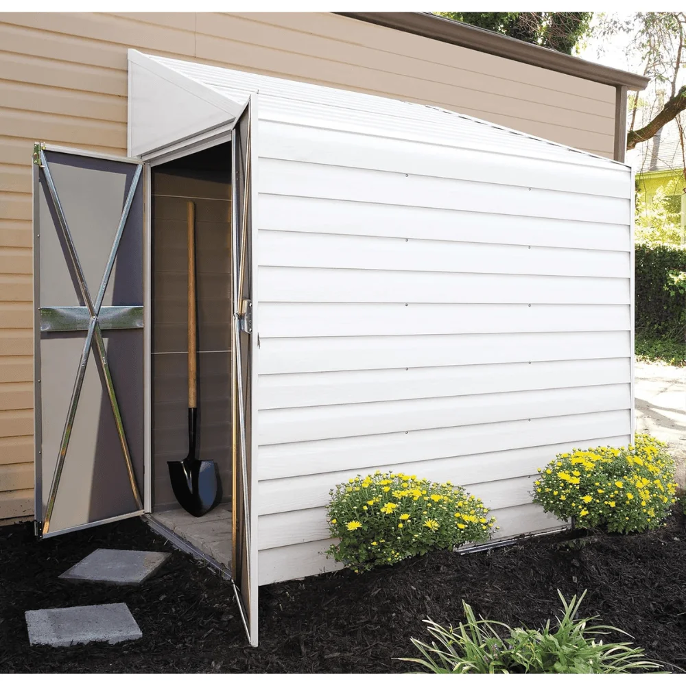 Arrow 4 ft. x 7 ft. Yardsaver Galvanized Steel Storage Shed thumbnail 5