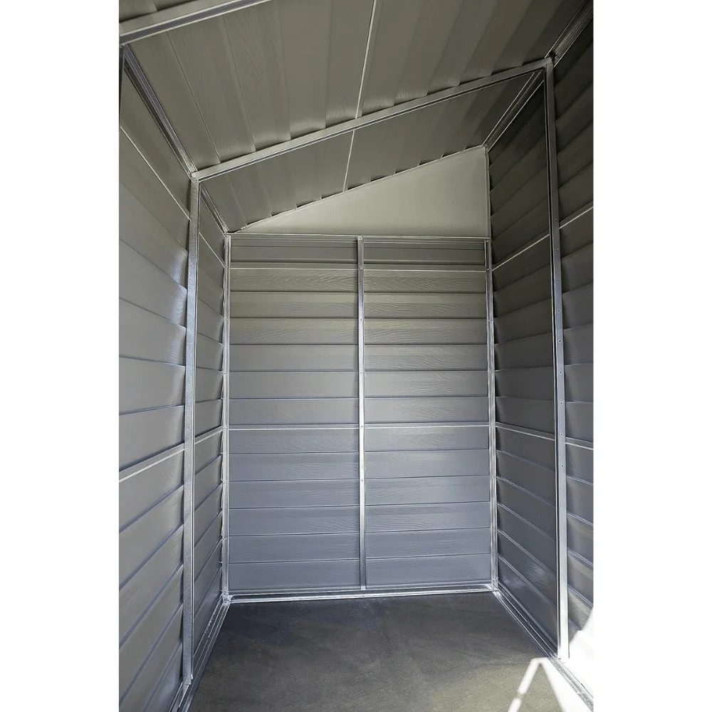 Arrow 4 ft. x 7 ft. Yardsaver Galvanized Steel Storage Shed thumbnail 6