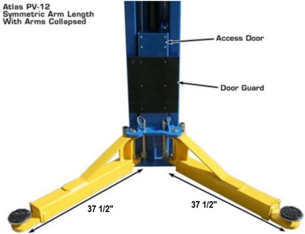 Atlas Automotive Equipment PV12PX Commercial Grade Overhead 2-Post Lift 12,000 lb. Capacity thumbnail 5