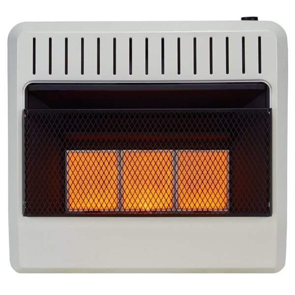 Avenger Reconditioned Dual Fuel Ventless Infrared Gas Space Heater – 30,000 BTU, T-Stat Control – Model# FDT3IRA-R thumbnail 2