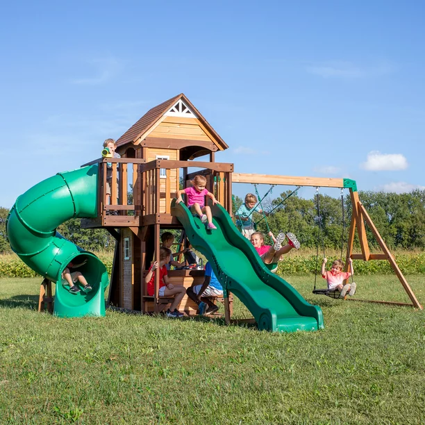 Backyard Discovery Cedar Cove Swing Set thumbnail 4