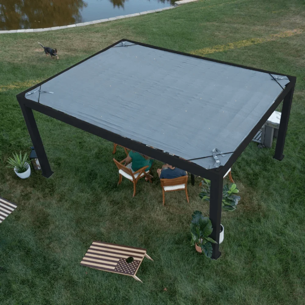 Backyard Discovery Trenton 4.9m x 3.7m Modern Steel Pergola thumbnail 5