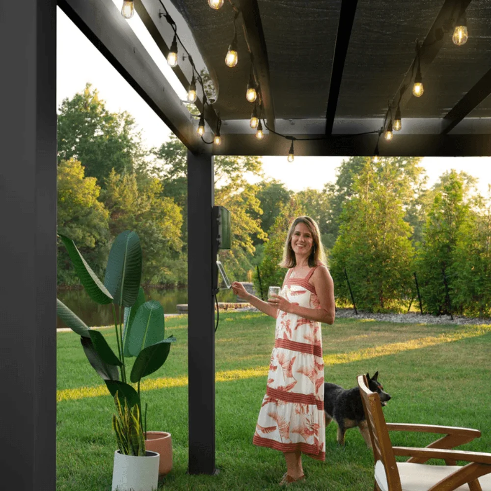 Backyard Discovery Trenton 4.9m x 3.7m Modern Steel Pergola thumbnail 6