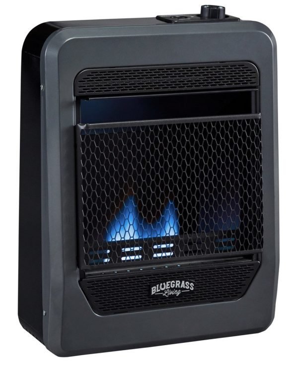 Bluegrass Living Propane Gas Vent Free Blue Flame Gas Space Heater With Base Feet – 10,000 BTU, T-Stat Control – Model# B10TPB-B thumbnail 4