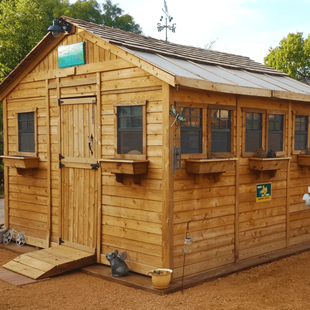 Cedar Sunshed Garden Shed | 12×12 thumbnail 2