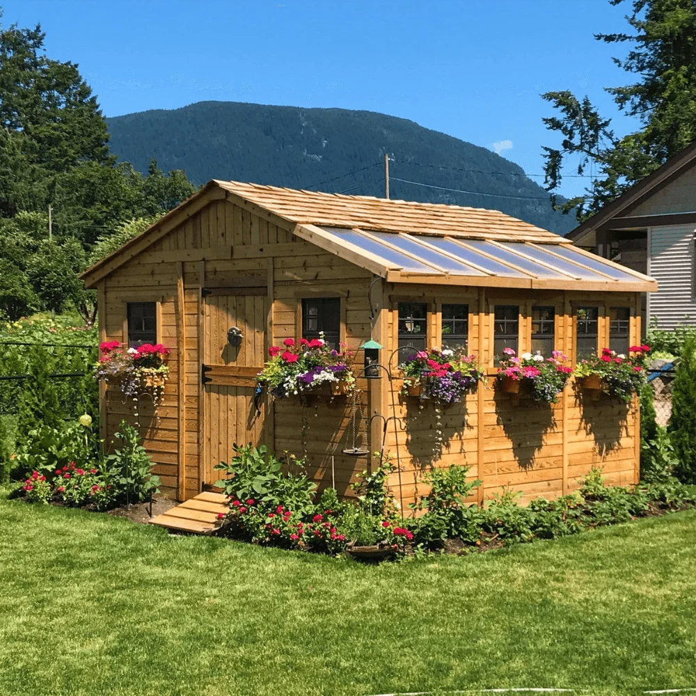Cedar Sunshed Garden Shed | 12×12 thumbnail 3
