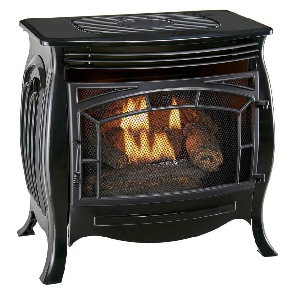 Duluth Forge Dual Fuel Ventless Gas Stove – 26,000 BTU, Remote Control, Gloss Black Finish – Model# FDSR25-GF thumbnail 2