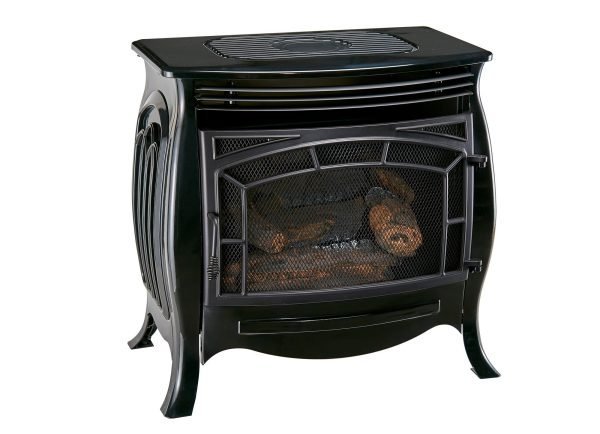 Duluth Forge Dual Fuel Ventless Gas Stove – 26,000 BTU, Remote Control, Gloss Black Finish – Model# FDSR25-GF thumbnail 4
