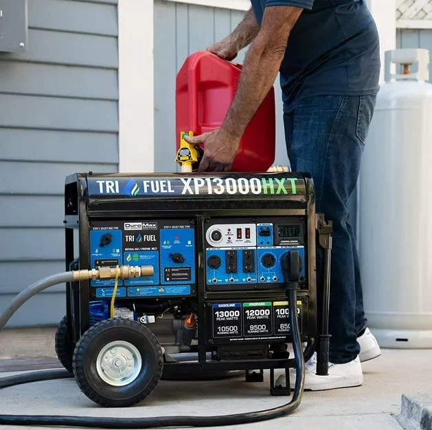 DuroMax XP13000HXT 13,000-Watt Electric Start Tri-Fuel Portable Generator with CO Alert thumbnail 5