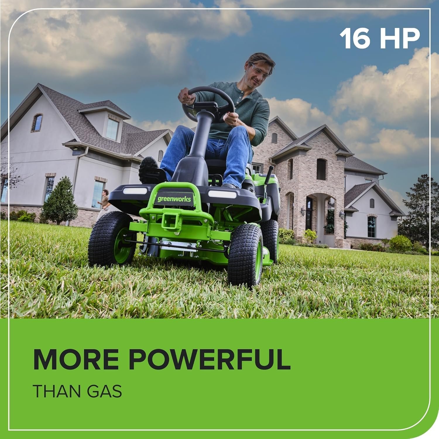 Greenworks 60V 30” CrossoverT Riding Lawn Tractor with 8.0 Ah thumbnail 4