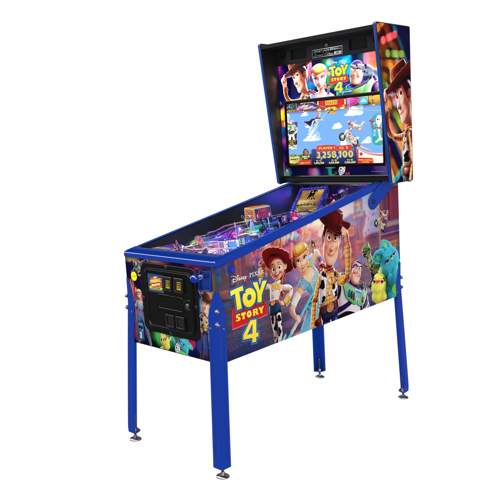 JJP Toy Story 4 Limited Edition Pinball Machine thumbnail 2