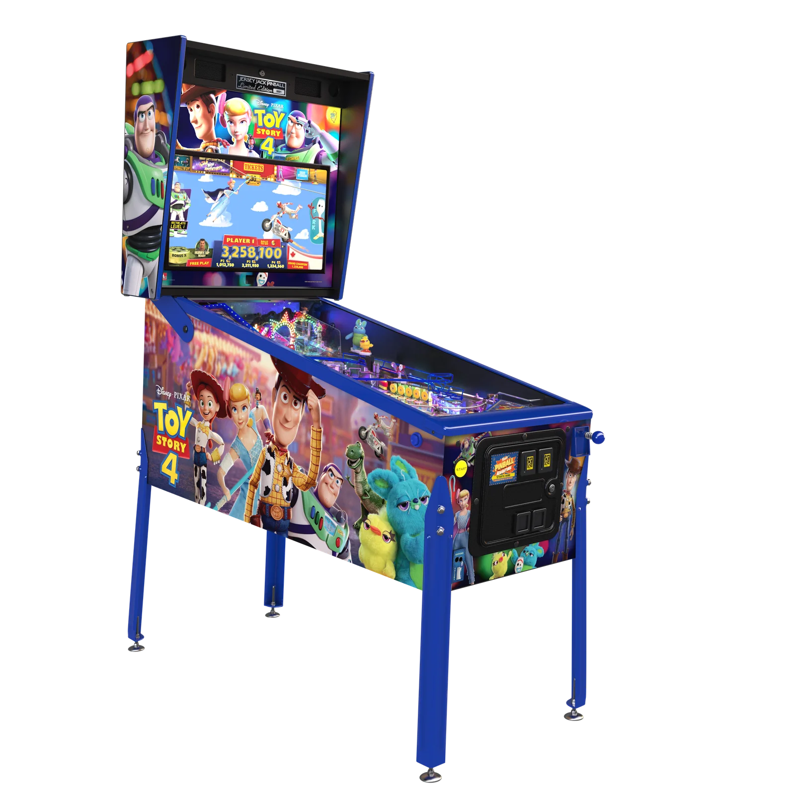 JJP Toy Story 4 Limited Edition Pinball Machine thumbnail 3