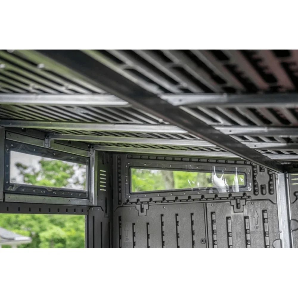 Modernist 10 ft. x 7 ft. Barn Door Storage Shed Suncast thumbnail 6