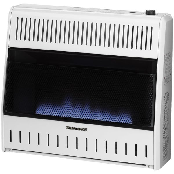 ProCom Reconditioned Dual Fuel Ventless Blue Flame Heater – 30,000 BTU, T-Stat Control – Model# MNSD300TBA-R thumbnail 2