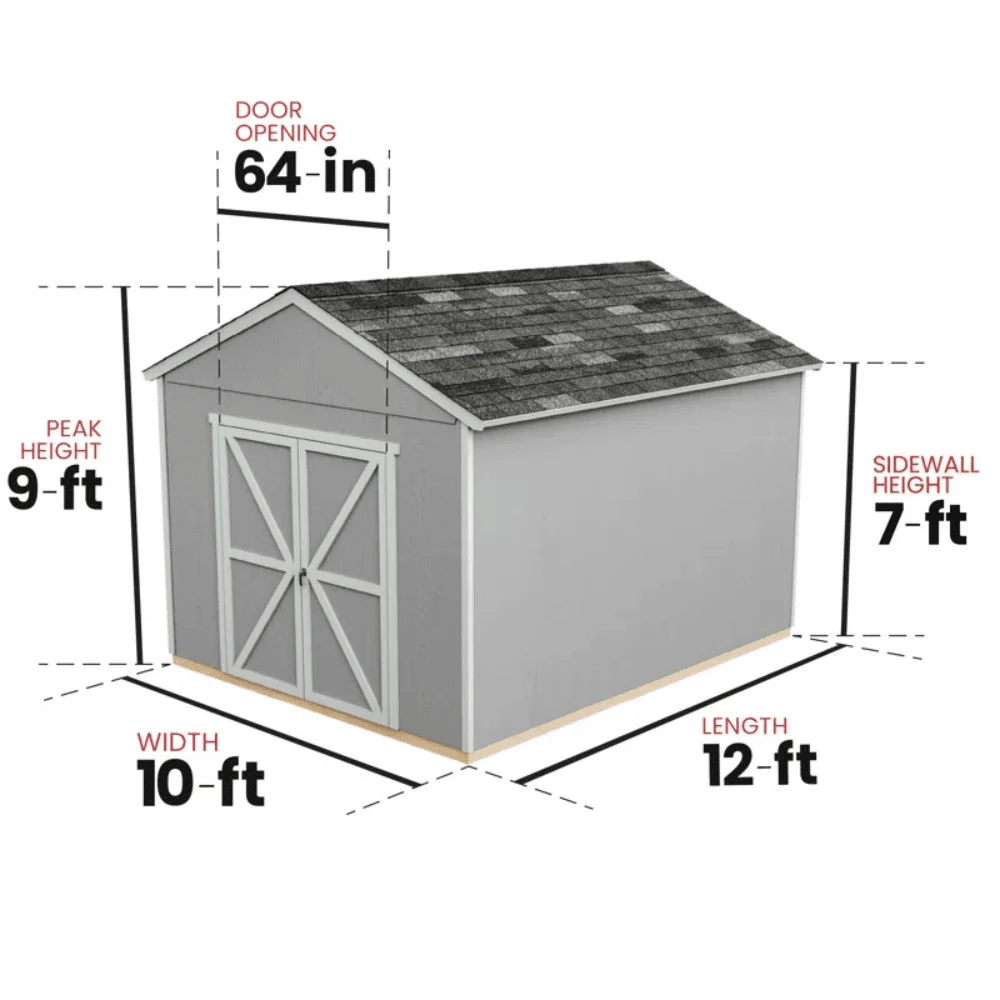 Rookwood 10 ft. W x 12 ft. D Wood Storage Shed With Floor thumbnail 2