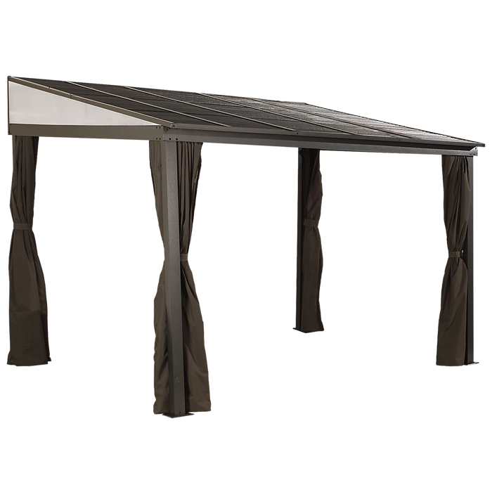 Sojag 500-9165470 10 x 12 ft. Portland No. 53 Wall Gazebo Steel Roof thumbnail 2