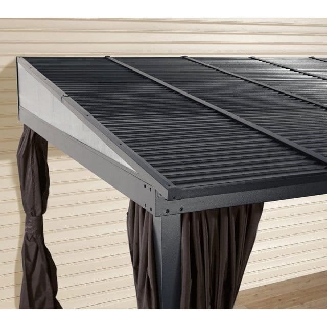 Sojag 500-9165470 10 x 12 ft. Portland No. 53 Wall Gazebo Steel Roof thumbnail 3