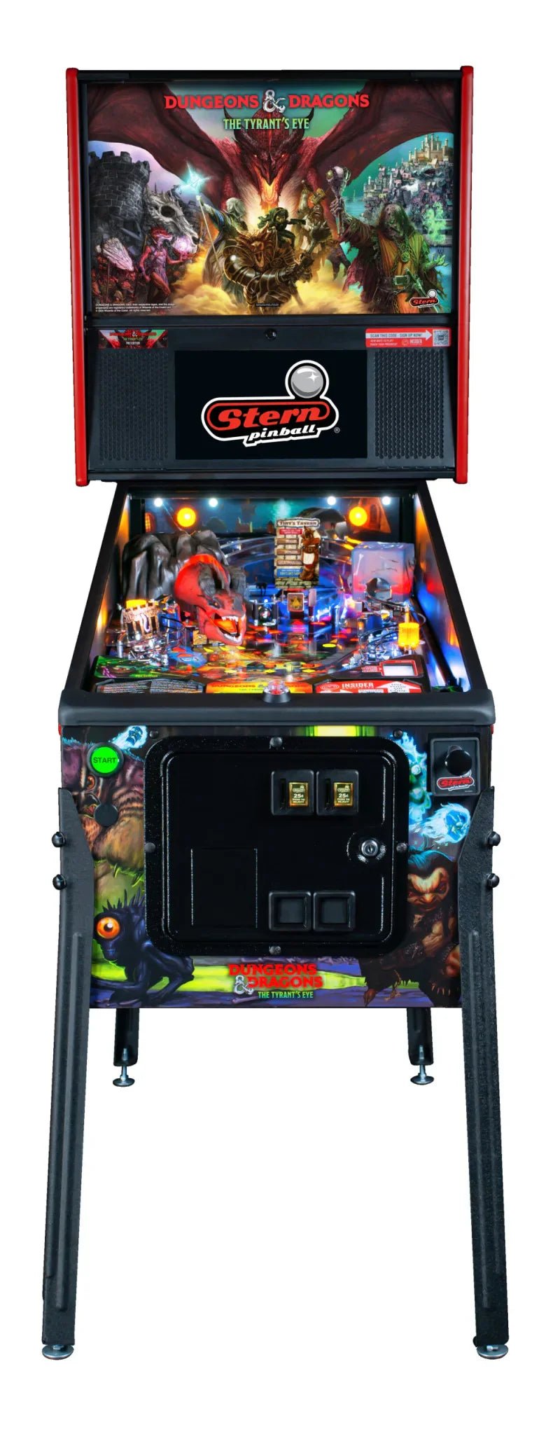 Stern Pinball Dungeons & Dragons: The Tyrant’s Eye Pro Pinball Machine thumbnail 6