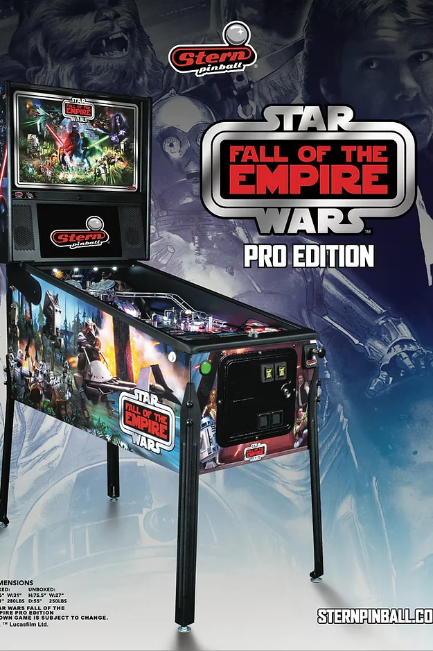 Stern Pinball Star Wars: Fall of the Empire Pro Pinball Machine thumbnail 4