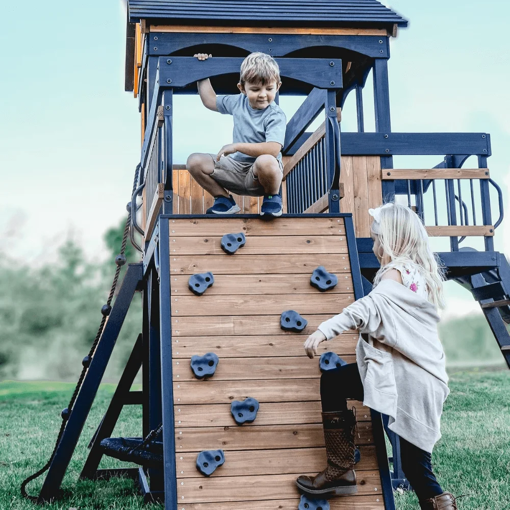 Timber Crossing Swing Set – Adventure Meets Stunning Design thumbnail 4