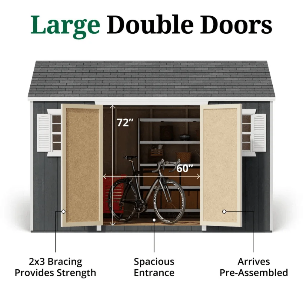 Value Workshop Outdoor Wood Storage Shed thumbnail 5