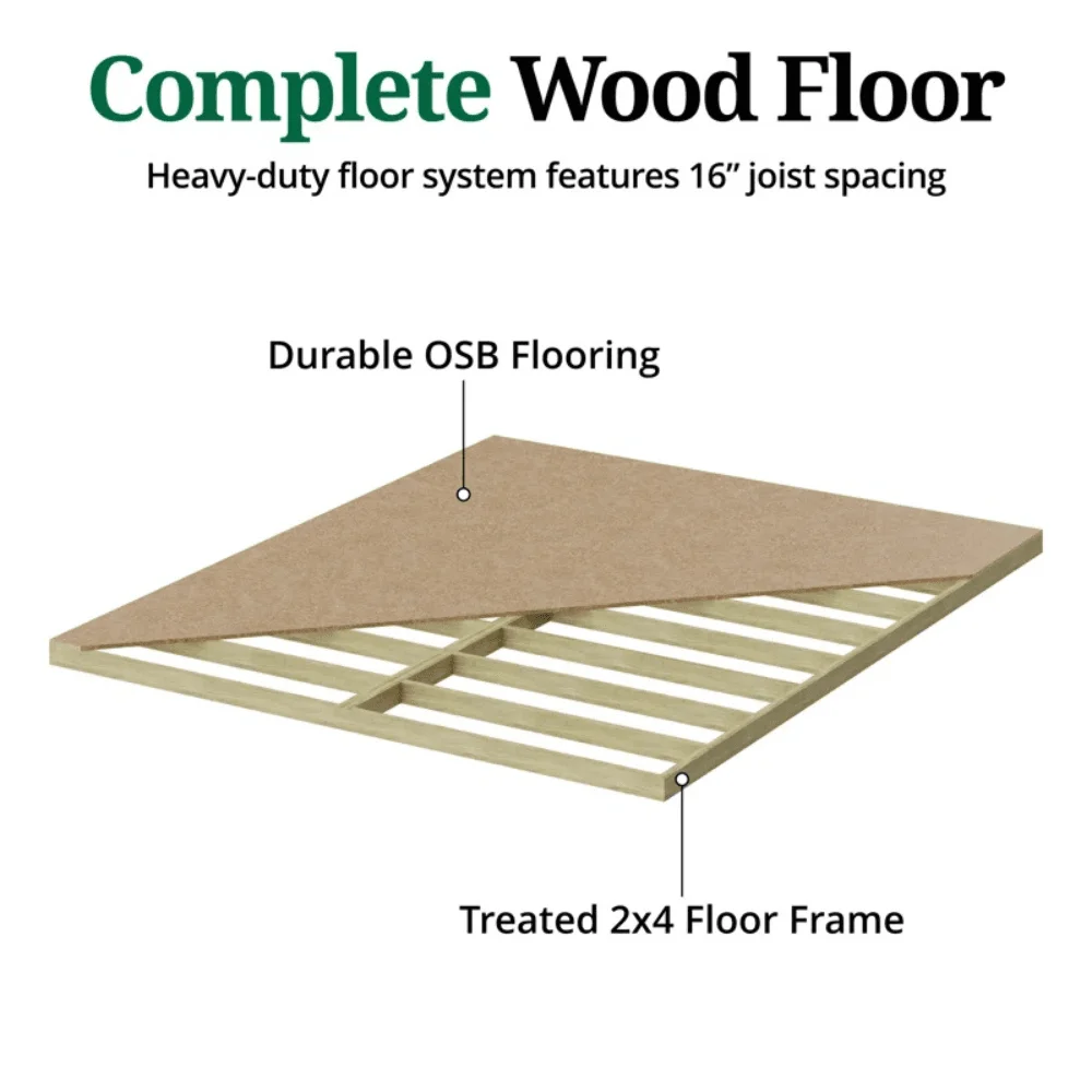 Value Workshop Outdoor Wood Storage Shed thumbnail 6