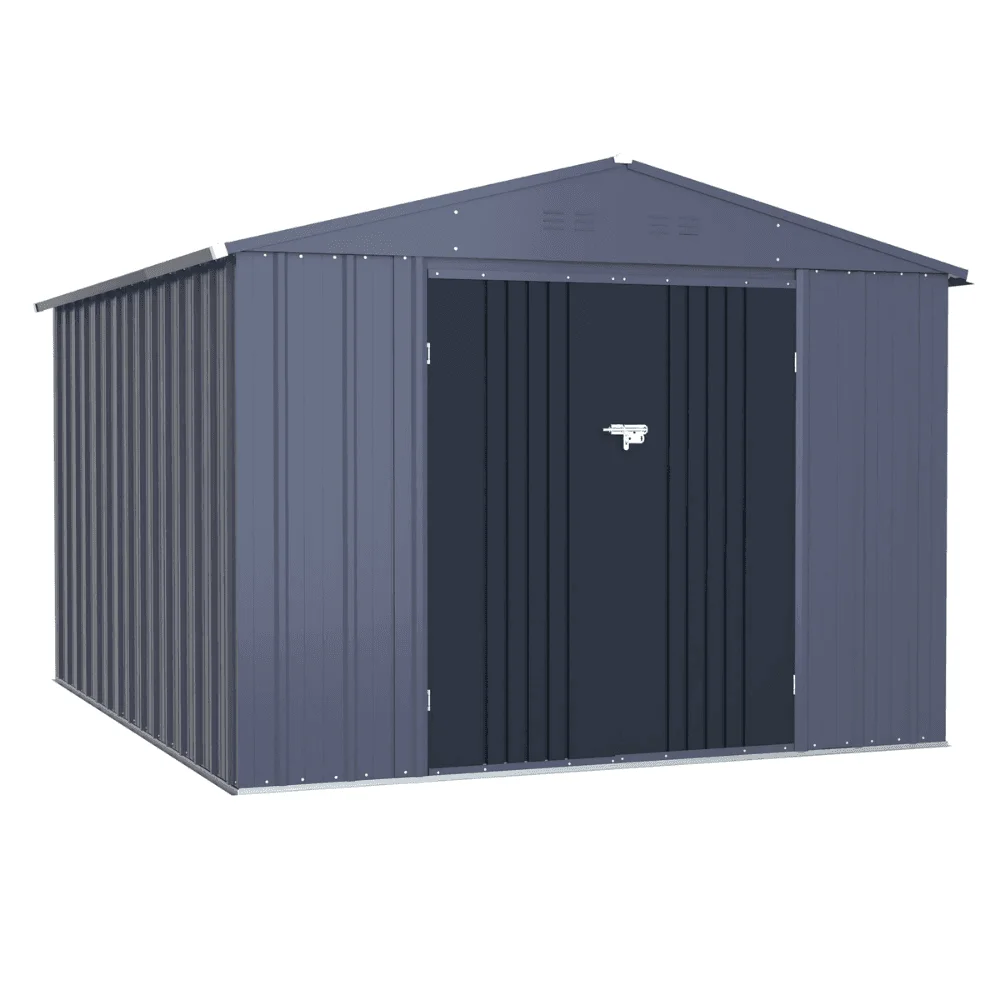 Veikous 8 ft. x 12 ft. Outdoor Storage Shed with Lockable Door and Vents