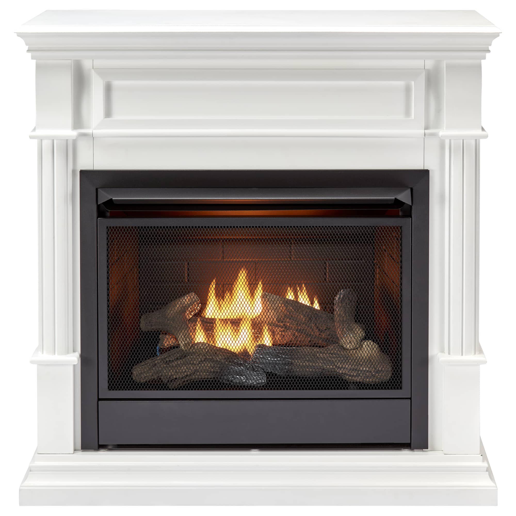 Duluth Forge Full Size Electric Fireplace – Remote Control, Apple Spice Finish – Model# EL1350-3-AS