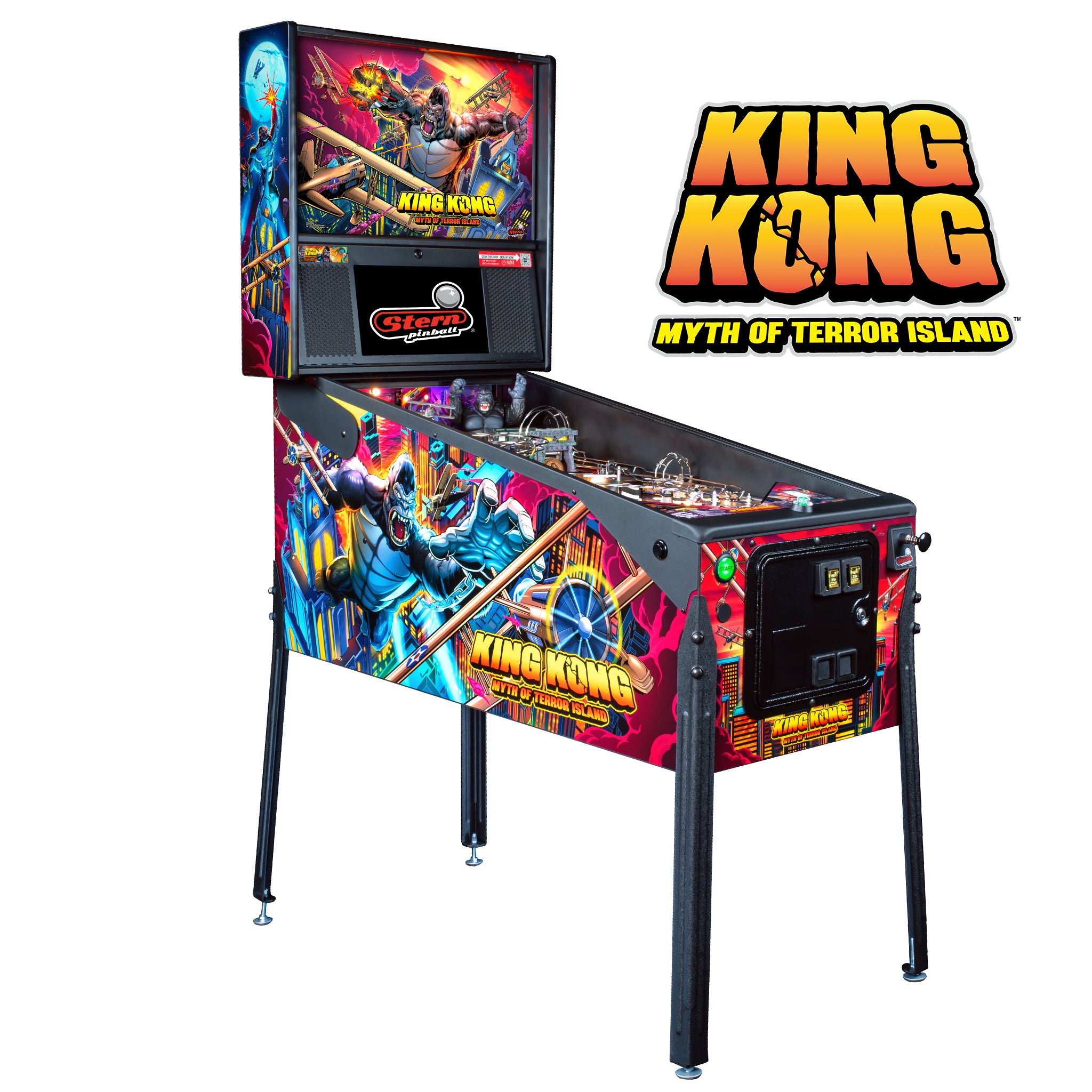 Stern Pinball King Kong: Myth of Terror Island Premium Pinball Machine