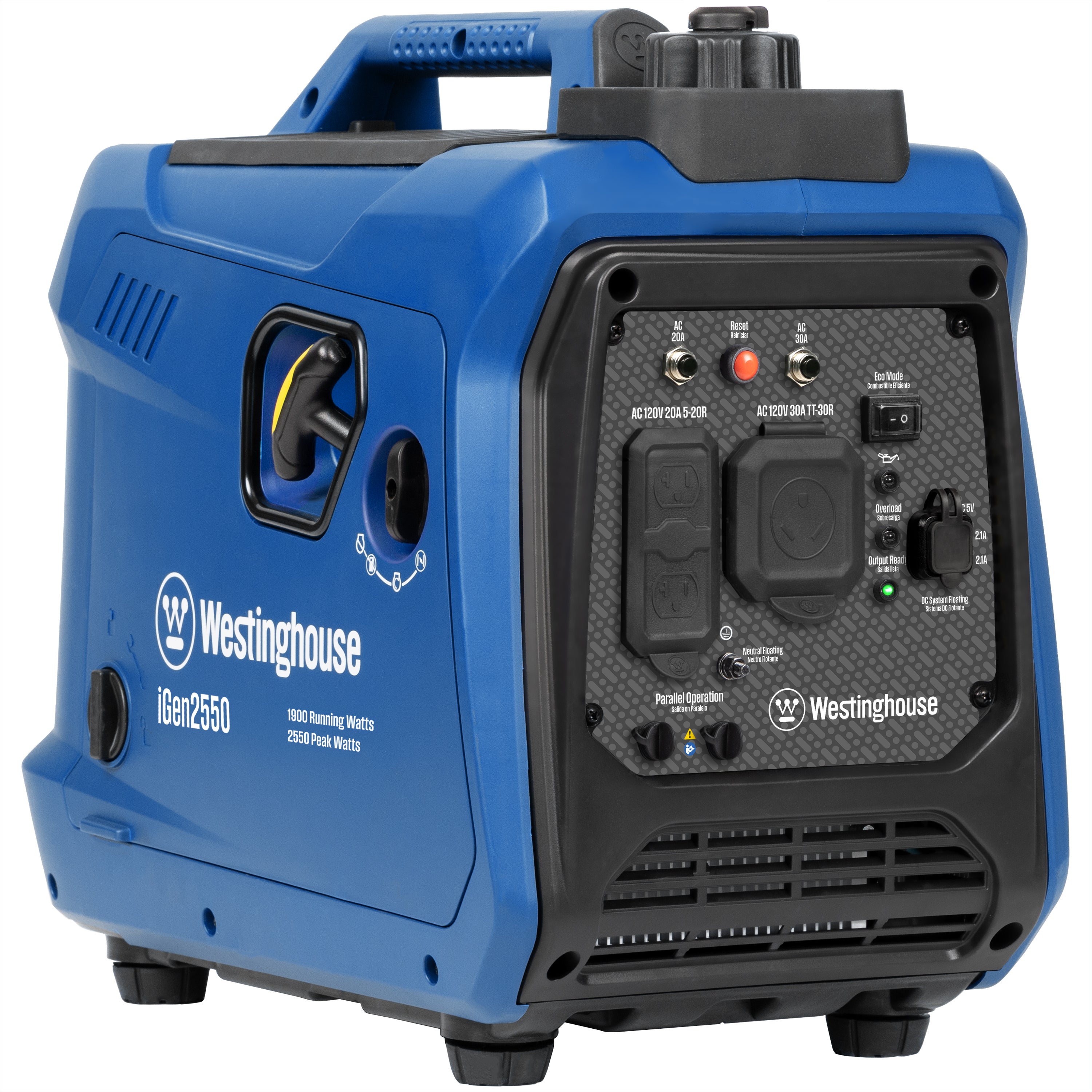 Westinghouse iGen2550 Super Quiet Portable Inverter Generator with LED Data Center